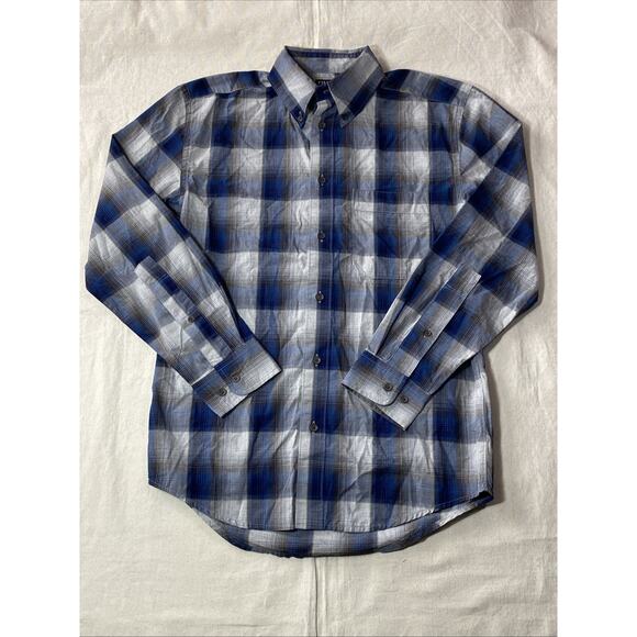 Filson Rustic Oxford Shirt - XS Blue Gray Grey White Royal CC - Picture 1 of 7